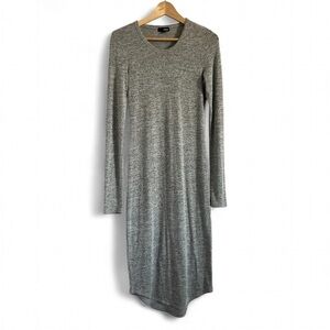 Wilfred Asymmetrical Gray Knit Dress